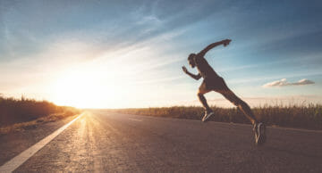 Sprinting man shutterstock