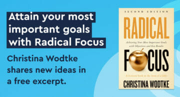 Radical Focus book excerpt advert